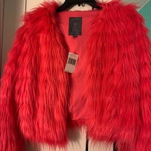 Faux fur jacket